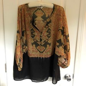 Violet + Claire Anthropologie large tunic blouse